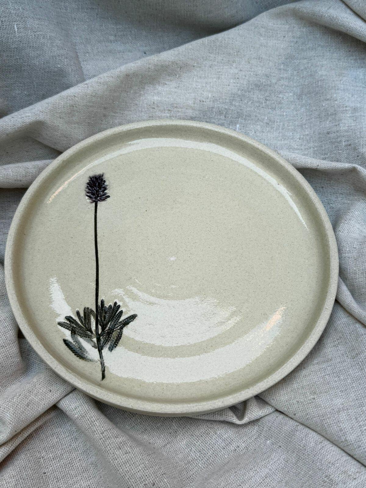 Prato de Cerâmica médio 18 cm - Biosfera II