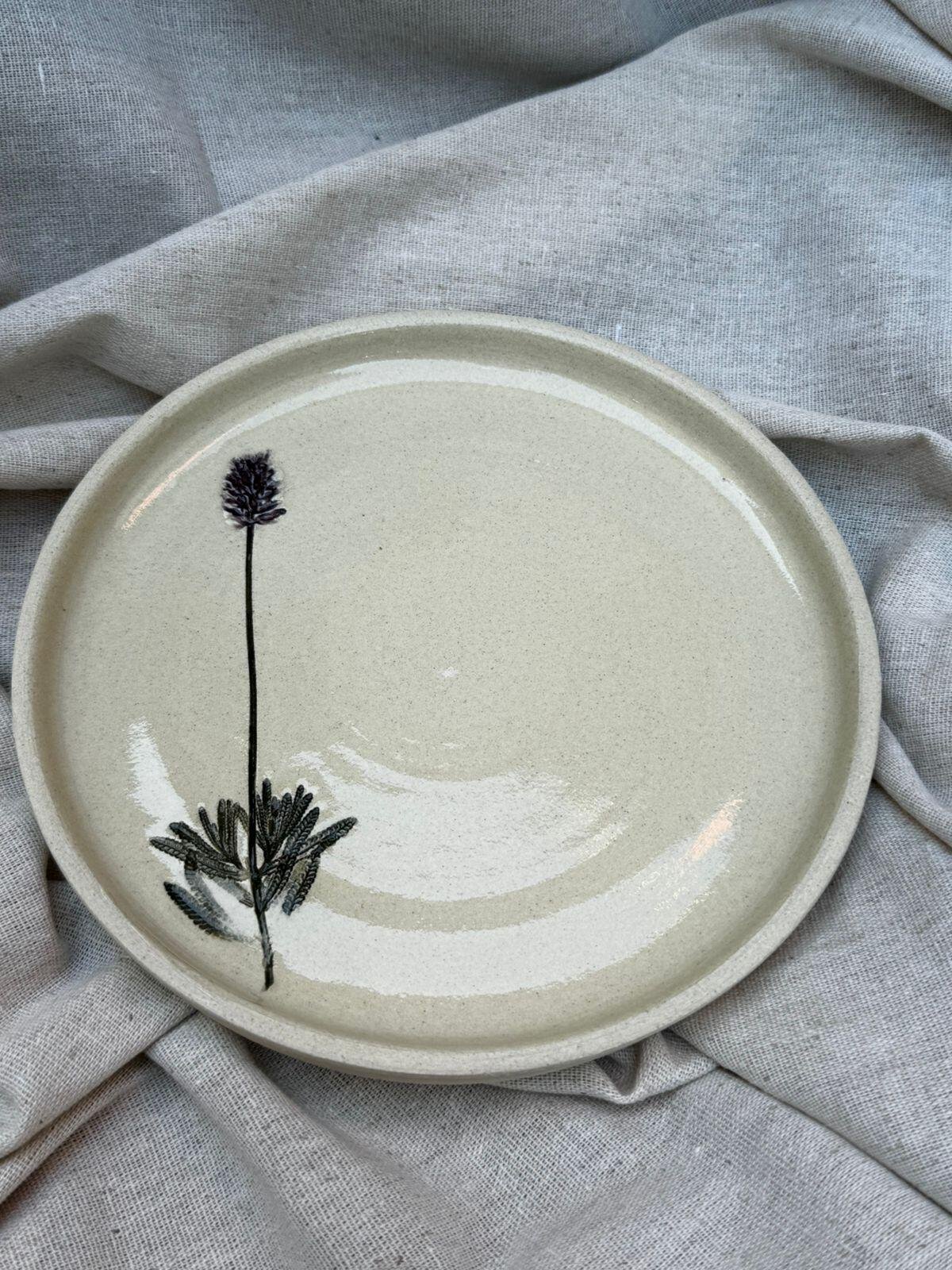 Prato de Cerâmica médio 18 cm - Biosfera II - Imagem 4