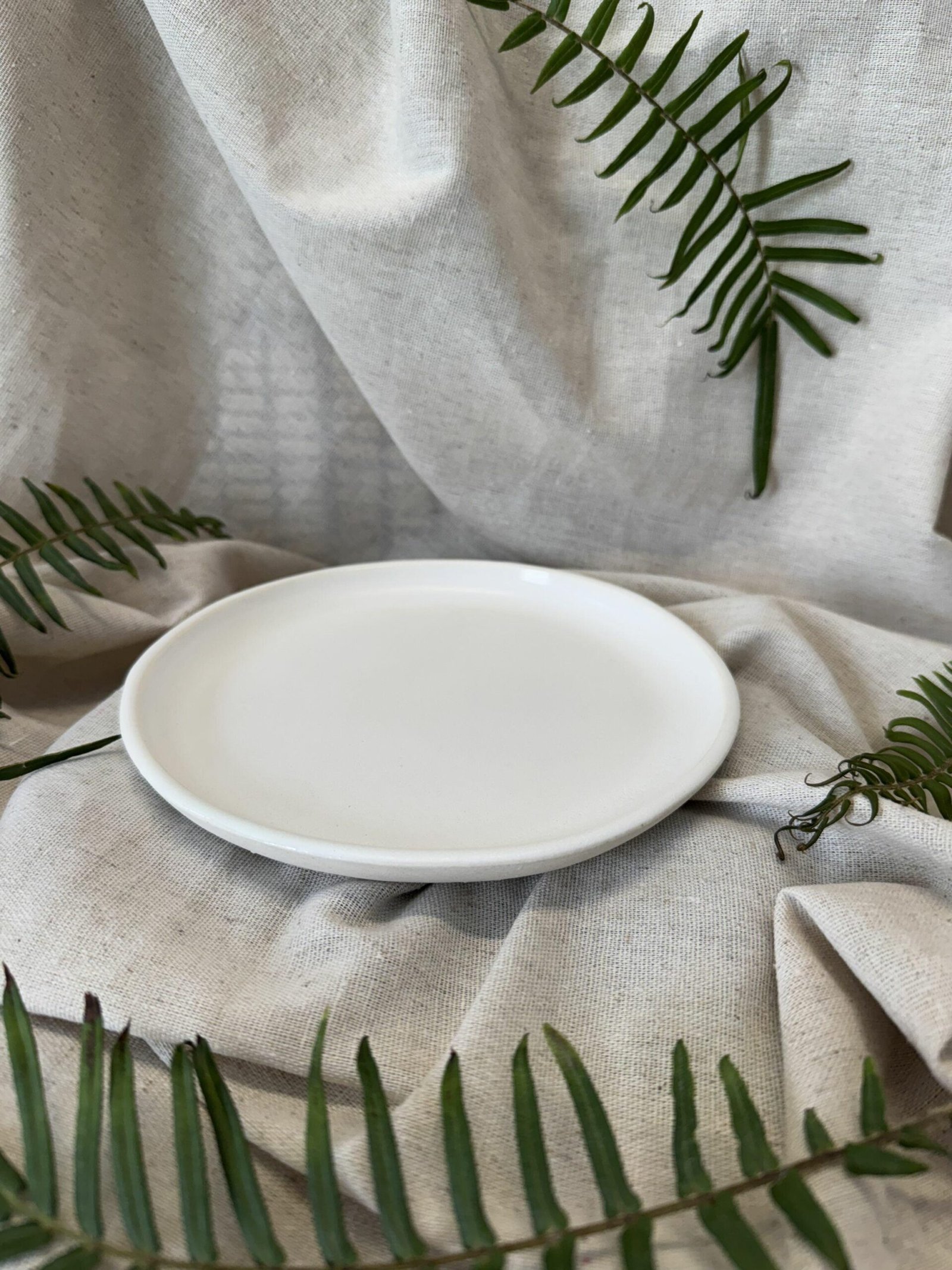 Prato de cerâmica - Porcelana redondo