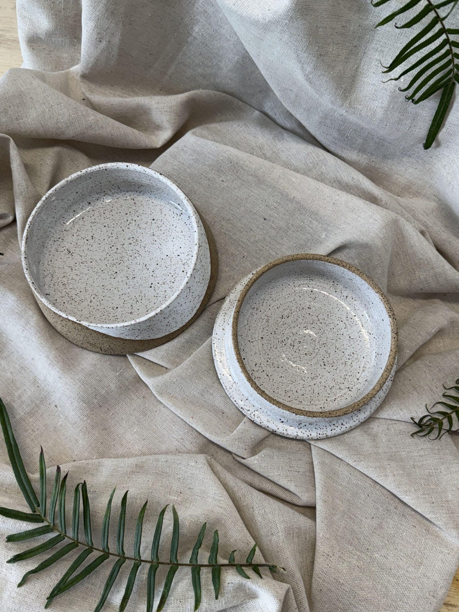 Manteigueira francesa redonda - branca - Imagem 2