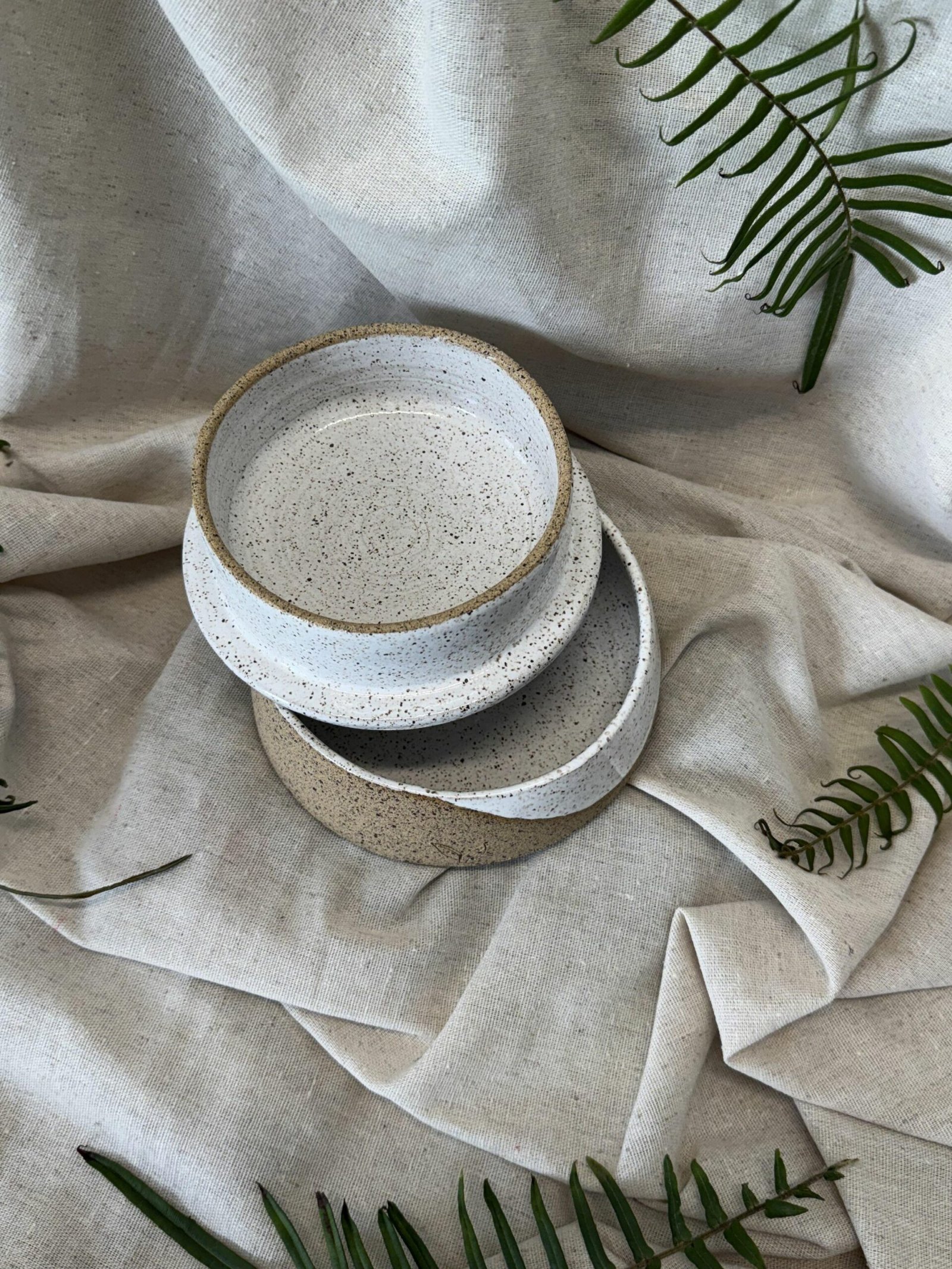 Manteigueira francesa redonda - branca - Imagem 4