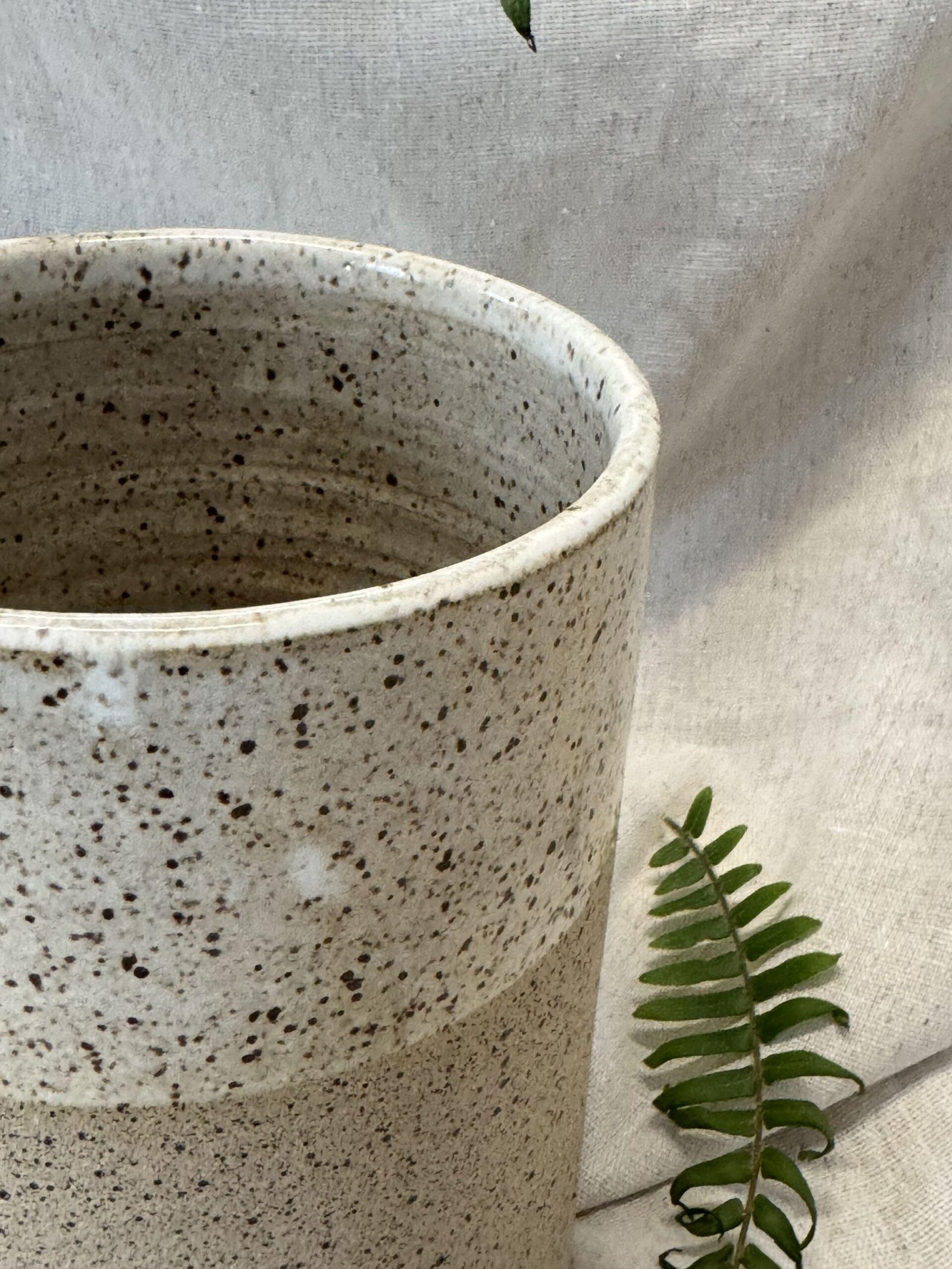 Porta talheres de Cerâmica - Off-White