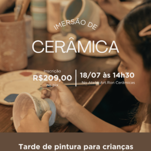 18/07/26 - Sábado às 14:30 - Tarde de pintura para crianças (a partir de 08 anos)